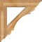 Ekena Millwork Olympic Traditional Rough Sawn Bracket w/ Offset Brace, Western Red Cedar, 8"W x 38"D x 38"H BKT0806X38X38OLY01RWR - alternate 2